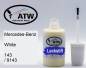 Preview: Mercedes-Benz, White, 143 / 9143: 20ml Lackstift, von ATW Autoteile West.